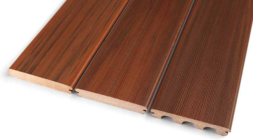 Composite decking board profiles